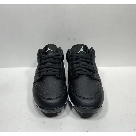 Nike Air Jordan 1 Low GS Cleats Black Wht Football Baseball HF6885-001 5.5 Youth - Picture 2 of 7